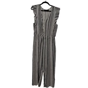 Neesha Striped Sleeveless Jumpsuit – Size L